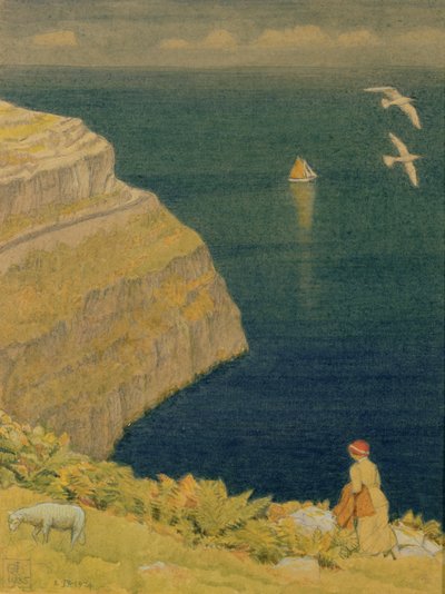 A Welsh Cliff by Joseph Edward Southall
